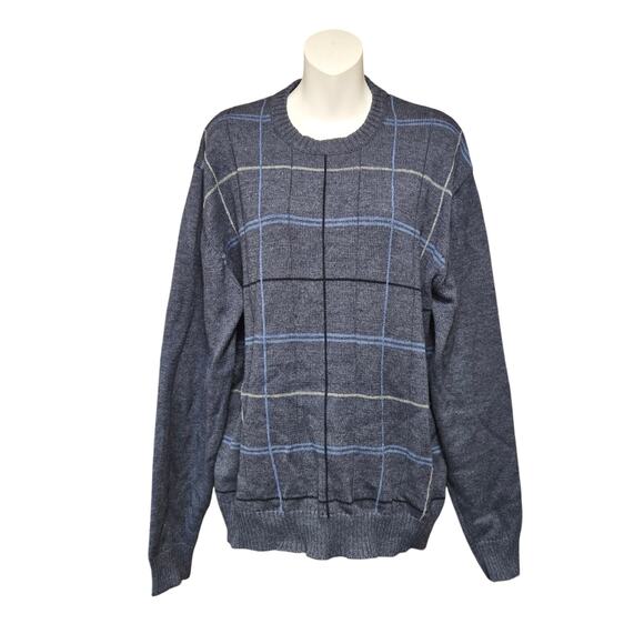 Oscar de la Renta Mens XL Knit Pullover Sweater Preppy Academia Business Casual - Picture 1 of 10